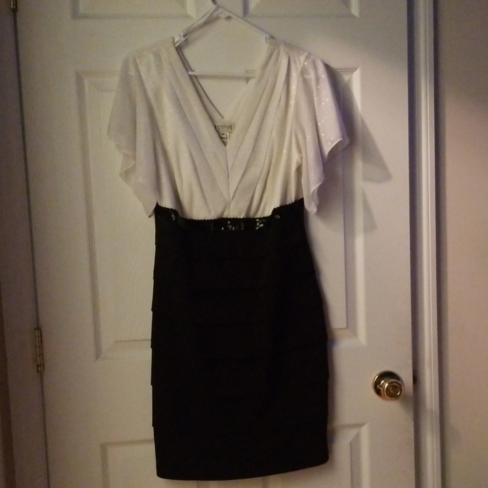 Black and white dress